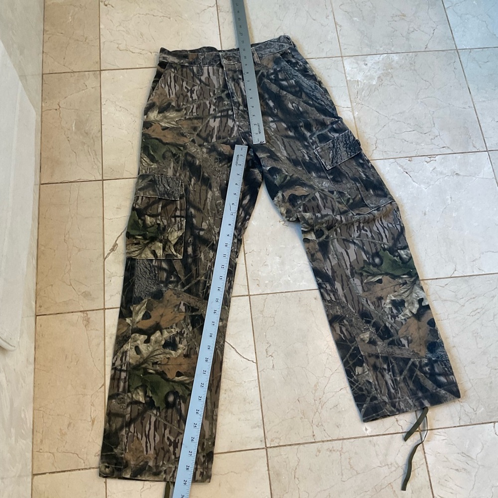 Camo hunting pants, Zip & button, side, back and leg pockets, soft, Size XS - Picture 14 of 14